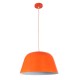 GLOBOSTAR® UPVALE 01283 Μοντέρνο Κρεμαστό Φωτιστικό Οροφής με Ντουί 1 x E27 AC 220-240V IP20 - Πορτοκαλί & Λευκό - Μ40 x Π40 x Υ24cm GLOBOSTAR® UPVALE 01283 Μοντέρνο Κρεμαστό Φωτιστικό Οροφής με Ντουί 1 x E27 AC 220-240V IP20 - Πορτοκαλί & Λευκό - Μ40 x Π40 x Υ24cm
