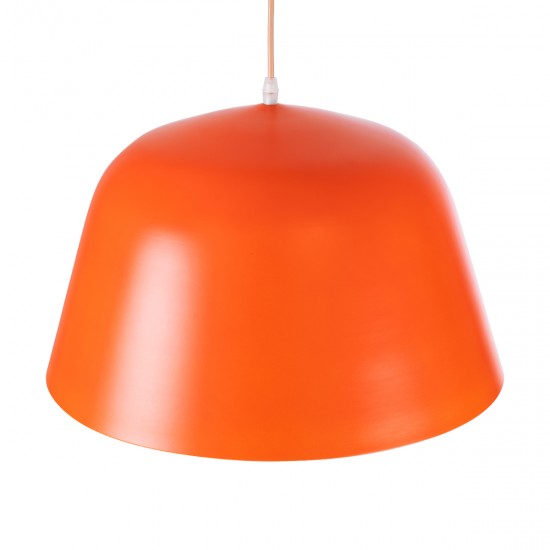 GLOBOSTAR® UPVALE 01283 Μοντέρνο Κρεμαστό Φωτιστικό Οροφής με Ντουί 1 x E27 AC 220-240V IP20 - Πορτοκαλί & Λευκό - Μ40 x Π40 x Υ24cm GLOBOSTAR® UPVALE 01283 Μοντέρνο Κρεμαστό Φωτιστικό Οροφής με Ντουί 1 x E27 AC 220-240V IP20 - Πορτοκαλί & Λευκό - Μ40 x Π40 x Υ24cm