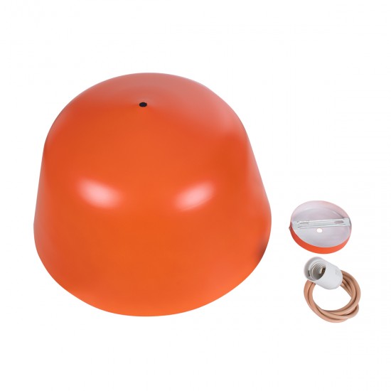 GLOBOSTAR® UPVALE 01283 Μοντέρνο Κρεμαστό Φωτιστικό Οροφής με Ντουί 1 x E27 AC 220-240V IP20 - Πορτοκαλί & Λευκό - Μ40 x Π40 x Υ24cm GLOBOSTAR® UPVALE 01283 Μοντέρνο Κρεμαστό Φωτιστικό Οροφής με Ντουί 1 x E27 AC 220-240V IP20 - Πορτοκαλί & Λευκό - Μ40 x Π40 x Υ24cm