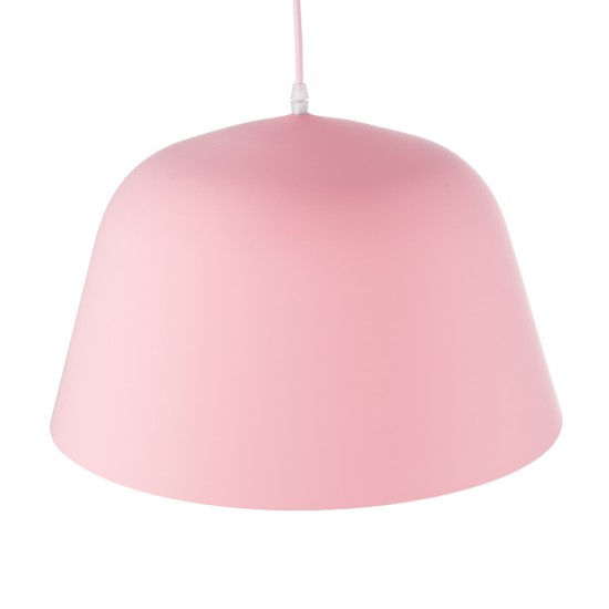 GLOBOSTAR® UPVALE 01284 Μοντέρνο Κρεμαστό Φωτιστικό Οροφής με Ντουί 1 x E27 AC 220-240V IP20 - Ροζ & Λευκό - Μ40 x Π40 x Υ24cm GLOBOSTAR® UPVALE 01284 Μοντέρνο Κρεμαστό Φωτιστικό Οροφής με Ντουί 1 x E27 AC 220-240V IP20 - Ροζ & Λευκό - Μ40 x Π40 x Υ24cm
