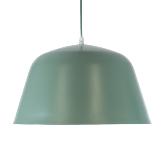 GLOBOSTAR® UPVALE 01285 Μοντέρνο Κρεμαστό Φωτιστικό Οροφής με Ντουί 1 x E27 AC 220-240V IP20 - Πράσινο & Λευκό - Μ40 x Π40 x Υ24cm GLOBOSTAR® UPVALE 01285 Μοντέρνο Κρεμαστό Φωτιστικό Οροφής με Ντουί 1 x E27 AC 220-240V IP20 - Πράσινο & Λευκό - Μ40 x Π40 x Υ24cm