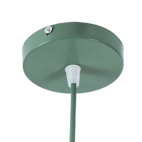 GLOBOSTAR® UPVALE 01285 Μοντέρνο Κρεμαστό Φωτιστικό Οροφής με Ντουί 1 x E27 AC 220-240V IP20 - Πράσινο & Λευκό - Μ40 x Π40 x Υ24cm GLOBOSTAR® UPVALE 01285 Μοντέρνο Κρεμαστό Φωτιστικό Οροφής με Ντουί 1 x E27 AC 220-240V IP20 - Πράσινο & Λευκό - Μ40 x Π40 x Υ24cm