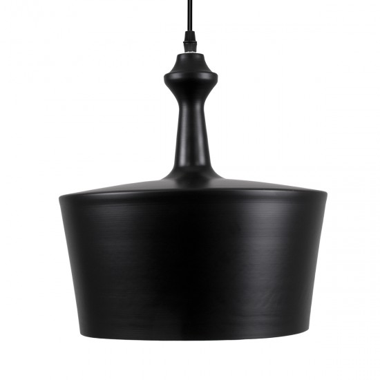 GLOBOSTAR® ROCKFORD 01287-A Μοντέρνο Κρεμαστό Φωτιστικό Οροφής με Ντουί 1 x E27 AC 220-240V IP20 - Μαύρο & Χρυσό - Μ30 x Π30 x Υ30cm