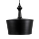 GLOBOSTAR® ROCKFORD 01287-A Μοντέρνο Κρεμαστό Φωτιστικό Οροφής με Ντουί 1 x E27 AC 220-240V IP20 - Μαύρο & Χρυσό - Μ30 x Π30 x Υ30cm