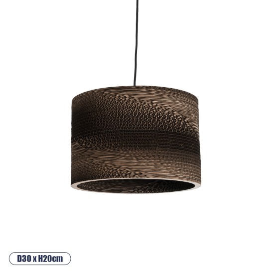 GLOBOSTAR® SANTORINI 01290 Boho Κρεμαστό Φωτιστικό Οροφής με Ντουί 1 x E27 AC 220-240V IP20 - Καφέ - Μ30 x Π30 x Y20cm GLOBOSTAR® SANTORINI 01290 Boho Κρεμαστό Φωτιστικό Οροφής με Ντουί 1 x E27 AC 220-240V IP20 - Καφέ - Μ30 x Π30 x Y20cm