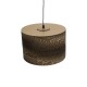 GLOBOSTAR® SANTORINI 01290 Boho Κρεμαστό Φωτιστικό Οροφής με Ντουί 1 x E27 AC 220-240V IP20 - Καφέ - Μ30 x Π30 x Y20cm GLOBOSTAR® SANTORINI 01290 Boho Κρεμαστό Φωτιστικό Οροφής με Ντουί 1 x E27 AC 220-240V IP20 - Καφέ - Μ30 x Π30 x Y20cm