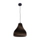 GLOBOSTAR® SANTORINI 01292 Boho Κρεμαστό Φωτιστικό Οροφής με Ντουί 1 x E27 AC 220-240V IP20 - Καφέ - Μ30 x Π30 x Y30cm