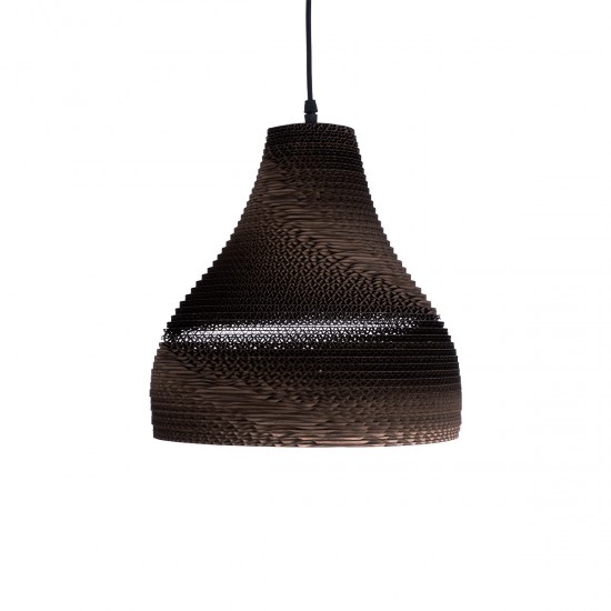 GLOBOSTAR® SANTORINI 01292 Boho Κρεμαστό Φωτιστικό Οροφής με Ντουί 1 x E27 AC 220-240V IP20 - Καφέ - Μ30 x Π30 x Y30cm