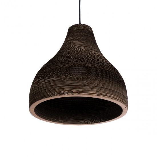 GLOBOSTAR® SANTORINI 01292 Boho Κρεμαστό Φωτιστικό Οροφής με Ντουί 1 x E27 AC 220-240V IP20 - Καφέ - Μ30 x Π30 x Y30cm