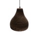 GLOBOSTAR® SANTORINI 01292 Boho Κρεμαστό Φωτιστικό Οροφής με Ντουί 1 x E27 AC 220-240V IP20 - Καφέ - Μ30 x Π30 x Y30cm