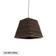 GLOBOSTAR® SANTORINI 01295 Boho Κρεμαστό Φωτιστικό Οροφής με Ντουί 1 x E27 AC 220-240V IP20 - Καφέ - Μ38 x Π38 x Υ30cm