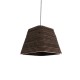GLOBOSTAR® SANTORINI 01295 Boho Κρεμαστό Φωτιστικό Οροφής με Ντουί 1 x E27 AC 220-240V IP20 - Καφέ - Μ38 x Π38 x Υ30cm