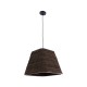 GLOBOSTAR® SANTORINI 01295 Boho Κρεμαστό Φωτιστικό Οροφής με Ντουί 1 x E27 AC 220-240V IP20 - Καφέ - Μ38 x Π38 x Υ30cm