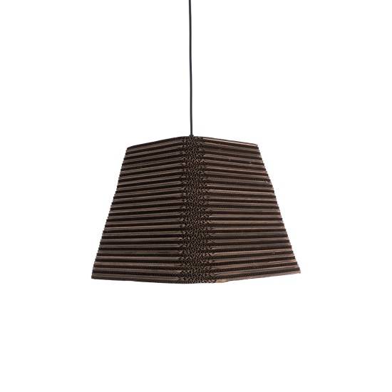 GLOBOSTAR® SANTORINI 01295 Boho Κρεμαστό Φωτιστικό Οροφής με Ντουί 1 x E27 AC 220-240V IP20 - Καφέ - Μ38 x Π38 x Υ30cm