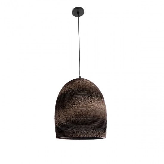 GLOBOSTAR® SANTORINI 01296 Boho Κρεμαστό Φωτιστικό Οροφής με Ντουί 1 x E27 AC 220-240V IP20 - Καφέ - Μ35 x Π35 x Υ40cm