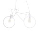 GLOBOSTAR® BIKE 01300 Vintage Κρεμαστό Φωτιστικό Οροφής με Ντουί 2 x E27 AC 220-240V IP20 - Λευκό - Μ67 x Π3.5 x Υ41cm GLOBOSTAR® BIKE 01300 Vintage Κρεμαστό Φωτιστικό Οροφής με Ντουί 2 x E27 AC 220-240V IP20 - Λευκό - Μ67 x Π3.5 x Υ41cm