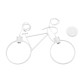 GLOBOSTAR® BIKE 01300 Vintage Κρεμαστό Φωτιστικό Οροφής με Ντουί 2 x E27 AC 220-240V IP20 - Λευκό - Μ67 x Π3.5 x Υ41cm GLOBOSTAR® BIKE 01300 Vintage Κρεμαστό Φωτιστικό Οροφής με Ντουί 2 x E27 AC 220-240V IP20 - Λευκό - Μ67 x Π3.5 x Υ41cm