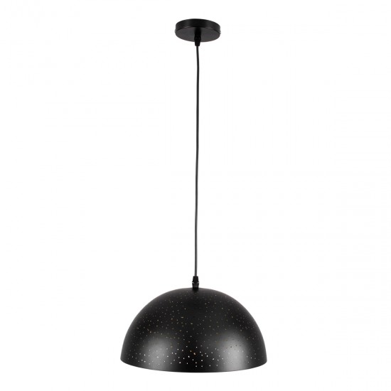 GLOBOSTAR® SOLANA 01301 Μοντέρνο Κρεμαστό Φωτιστικό Οροφής με Ντουί 1 x E27 AC 220-240V IP20 - Μαύρο & Χρυσό - Μ30 x Π30 x Υ15cm GLOBOSTAR® SOLANA 01301 Μοντέρνο Κρεμαστό Φωτιστικό Οροφής με Ντουί 1 x E27 AC 220-240V IP20 - Μαύρο & Χρυσό - Μ30 x Π30 x Υ15cm