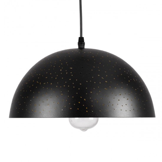 GLOBOSTAR® SOLANA 01301 Μοντέρνο Κρεμαστό Φωτιστικό Οροφής με Ντουί 1 x E27 AC 220-240V IP20 - Μαύρο & Χρυσό - Μ30 x Π30 x Υ15cm GLOBOSTAR® SOLANA 01301 Μοντέρνο Κρεμαστό Φωτιστικό Οροφής με Ντουί 1 x E27 AC 220-240V IP20 - Μαύρο & Χρυσό - Μ30 x Π30 x Υ15cm
