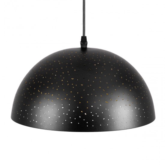 GLOBOSTAR® SOLANA 01301 Μοντέρνο Κρεμαστό Φωτιστικό Οροφής με Ντουί 1 x E27 AC 220-240V IP20 - Μαύρο & Χρυσό - Μ30 x Π30 x Υ15cm GLOBOSTAR® SOLANA 01301 Μοντέρνο Κρεμαστό Φωτιστικό Οροφής με Ντουί 1 x E27 AC 220-240V IP20 - Μαύρο & Χρυσό - Μ30 x Π30 x Υ15cm