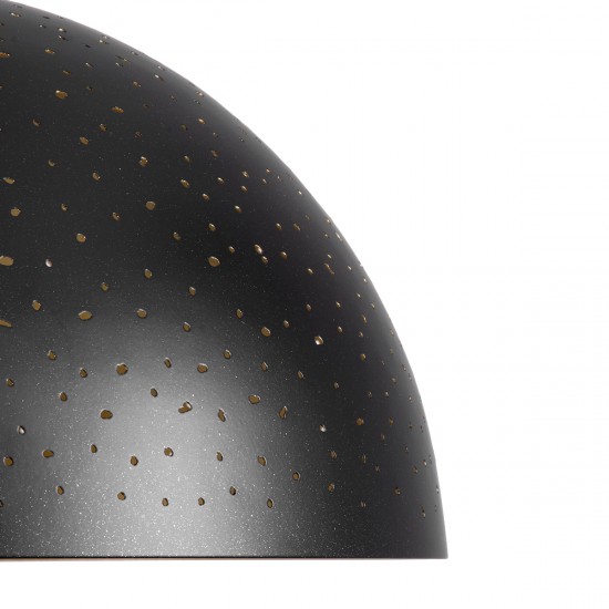 GLOBOSTAR® SOLANA 01301 Μοντέρνο Κρεμαστό Φωτιστικό Οροφής με Ντουί 1 x E27 AC 220-240V IP20 - Μαύρο & Χρυσό - Μ30 x Π30 x Υ15cm GLOBOSTAR® SOLANA 01301 Μοντέρνο Κρεμαστό Φωτιστικό Οροφής με Ντουί 1 x E27 AC 220-240V IP20 - Μαύρο & Χρυσό - Μ30 x Π30 x Υ15cm