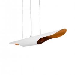 GLOBOSTAR® ESTERINA 01305 Μοντέρνο Κρεμαστό Φωτιστικό Οροφής με Ντουί 2 x E27 AC 220-240V IP20 - Λευκό & Χρυσό - Μ60 x Π6 x Υ6cm GLOBOSTAR® ESTERINA 01305 Μοντέρνο Κρεμαστό Φωτιστικό Οροφής με Ντουί 2 x E27 AC 220-240V IP20 - Λευκό & Χρυσό - Μ60 x Π6 x Υ6cm