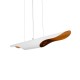 GLOBOSTAR® ESTERINA 01305 Μοντέρνο Κρεμαστό Φωτιστικό Οροφής με Ντουί 2 x E27 AC 220-240V IP20 - Λευκό & Χρυσό - Μ60 x Π6 x Υ6cm GLOBOSTAR® ESTERINA 01305 Μοντέρνο Κρεμαστό Φωτιστικό Οροφής με Ντουί 2 x E27 AC 220-240V IP20 - Λευκό & Χρυσό - Μ60 x Π6 x Υ6cm