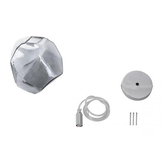 GLOBOSTAR® RINA 01307 Μοντέρνο Κρεμαστό Φωτιστικό Οροφής με Ντουί 1 x G9 AC 220-240V IP20 - Γκρι - Μ16 x Π16 x Υ17cm GLOBOSTAR® RINA 01307 Μοντέρνο Κρεμαστό Φωτιστικό Οροφής με Ντουί 1 x G9 AC 220-240V IP20 - Γκρι - Μ16 x Π16 x Υ17cm