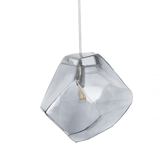 GLOBOSTAR® RINA 01307 Μοντέρνο Κρεμαστό Φωτιστικό Οροφής με Ντουί 1 x G9 AC 220-240V IP20 - Γκρι - Μ16 x Π16 x Υ17cm GLOBOSTAR® RINA 01307 Μοντέρνο Κρεμαστό Φωτιστικό Οροφής με Ντουί 1 x G9 AC 220-240V IP20 - Γκρι - Μ16 x Π16 x Υ17cm