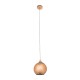 GLOBOSTAR® CANDELA 01309 Μοντέρνο Κρεμαστό Φωτιστικό Οροφής με Ντουί 1 x E27 AC 220-240V IP20 - Χάλκινο - Μ15 x Π15 x Υ13cm GLOBOSTAR® CANDELA 01309 Μοντέρνο Κρεμαστό Φωτιστικό Οροφής με Ντουί 1 x E27 AC 220-240V IP20 - Χάλκινο - Μ15 x Π15 x Υ13cm