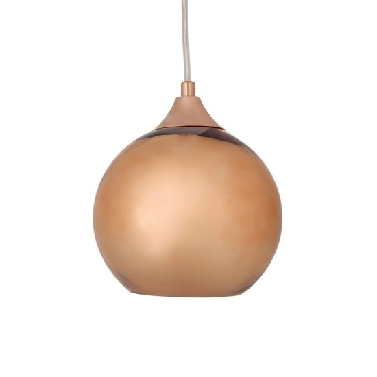 GLOBOSTAR® CANDELA 01309 Μοντέρνο Κρεμαστό Φωτιστικό Οροφής με Ντουί 1 x E27 AC 220-240V IP20 - Χάλκινο - Μ15 x Π15 x Υ13cm GLOBOSTAR® CANDELA 01309 Μοντέρνο Κρεμαστό Φωτιστικό Οροφής με Ντουί 1 x E27 AC 220-240V IP20 - Χάλκινο - Μ15 x Π15 x Υ13cm