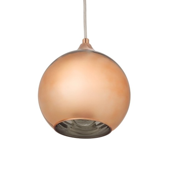 GLOBOSTAR® CANDELA 01309 Μοντέρνο Κρεμαστό Φωτιστικό Οροφής με Ντουί 1 x E27 AC 220-240V IP20 - Χάλκινο - Μ15 x Π15 x Υ13cm GLOBOSTAR® CANDELA 01309 Μοντέρνο Κρεμαστό Φωτιστικό Οροφής με Ντουί 1 x E27 AC 220-240V IP20 - Χάλκινο - Μ15 x Π15 x Υ13cm