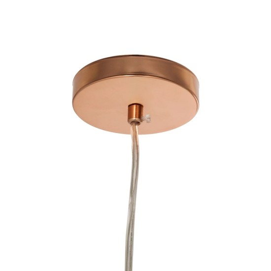 GLOBOSTAR® CANDELA 01309 Μοντέρνο Κρεμαστό Φωτιστικό Οροφής με Ντουί 1 x E27 AC 220-240V IP20 - Χάλκινο - Μ15 x Π15 x Υ13cm GLOBOSTAR® CANDELA 01309 Μοντέρνο Κρεμαστό Φωτιστικό Οροφής με Ντουί 1 x E27 AC 220-240V IP20 - Χάλκινο - Μ15 x Π15 x Υ13cm