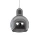 GLOBOSTAR® BOSSANOVA 01313 Μοντέρνο Κρεμαστό Φωτιστικό Οροφής με Ντουί 1 x E27 AC 220-240V IP20 - Γκρι - Μ18 x Π18 x Υ23cm