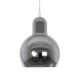 GLOBOSTAR® BOSSANOVA 01313 Μοντέρνο Κρεμαστό Φωτιστικό Οροφής με Ντουί 1 x E27 AC 220-240V IP20 - Γκρι - Μ18 x Π18 x Υ23cm
