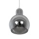 GLOBOSTAR® BOSSANOVA 01313 Μοντέρνο Κρεμαστό Φωτιστικό Οροφής με Ντουί 1 x E27 AC 220-240V IP20 - Γκρι - Μ18 x Π18 x Υ23cm