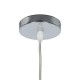 GLOBOSTAR® BOSSANOVA 01313 Μοντέρνο Κρεμαστό Φωτιστικό Οροφής με Ντουί 1 x E27 AC 220-240V IP20 - Γκρι - Μ18 x Π18 x Υ23cm