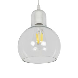 GLOBOSTAR® LUCREZIA 01314 Μοντέρνο Κρεμαστό Φωτιστικό Οροφής με Ντουί 1 x E27 AC 220-240V IP20 - Διάφανο - Μ18 x Π18 x Υ24cm GLOBOSTAR® LUCREZIA 01314 Μοντέρνο Κρεμαστό Φωτιστικό Οροφής με Ντουί 1 x E27 AC 220-240V IP20 - Διάφανο - Μ18 x Π18 x Υ24cm