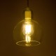 GLOBOSTAR® LUCREZIA 01314 Μοντέρνο Κρεμαστό Φωτιστικό Οροφής με Ντουί 1 x E27 AC 220-240V IP20 - Διάφανο - Μ18 x Π18 x Υ24cm