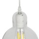 GLOBOSTAR® LUCREZIA 01314 Μοντέρνο Κρεμαστό Φωτιστικό Οροφής με Ντουί 1 x E27 AC 220-240V IP20 - Διάφανο - Μ18 x Π18 x Υ24cm