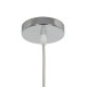 GLOBOSTAR® LUCREZIA 01314 Μοντέρνο Κρεμαστό Φωτιστικό Οροφής με Ντουί 1 x E27 AC 220-240V IP20 - Διάφανο - Μ18 x Π18 x Υ24cm