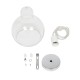 GLOBOSTAR® LUCREZIA 01314 Μοντέρνο Κρεμαστό Φωτιστικό Οροφής με Ντουί 1 x E27 AC 220-240V IP20 - Διάφανο - Μ18 x Π18 x Υ24cm