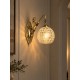 GLOBOSTAR® MERMAID 01317 Vintage Φωτιστικό Τοίχου - Απλίκα με Ντουί 1 x E27 AC 220-240V IP20 - Χρυσό & Λευκό - Μ16 x Π30 x Υ27cm GLOBOSTAR® MERMAID 01317 Vintage Φωτιστικό Τοίχου - Απλίκα με Ντουί 1 x E27 AC 220-240V IP20 - Χρυσό & Λευκό - Μ16 x Π30 x Υ27cm