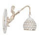 GLOBOSTAR® MERMAID 01317 Vintage Φωτιστικό Τοίχου - Απλίκα με Ντουί 1 x E27 AC 220-240V IP20 - Χρυσό - Μ16 x Π30 x Υ27cm