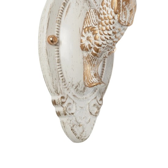 GLOBOSTAR® MERMAID 01317 Vintage Φωτιστικό Τοίχου - Απλίκα με Ντουί 1 x E27 AC 220-240V IP20 - Χρυσό - Μ16 x Π30 x Υ27cm