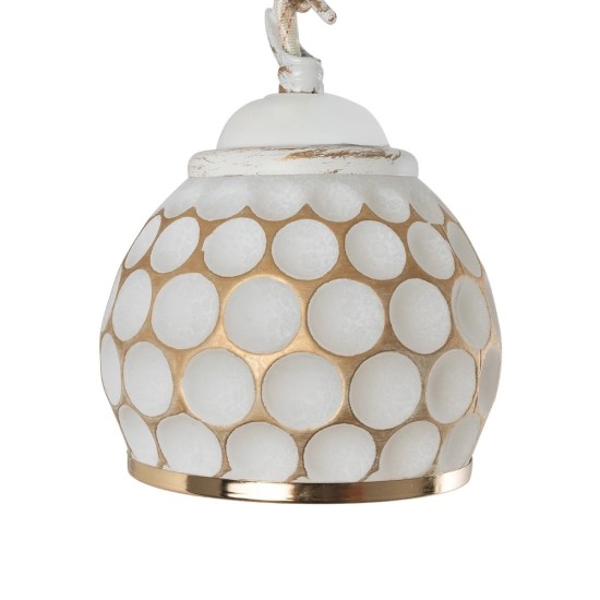 GLOBOSTAR® MERMAID 01317 Vintage Φωτιστικό Τοίχου - Απλίκα με Ντουί 1 x E27 AC 220-240V IP20 - Χρυσό - Μ16 x Π30 x Υ27cm