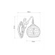GLOBOSTAR® MERMAID 01317 Vintage Φωτιστικό Τοίχου - Απλίκα με Ντουί 1 x E27 AC 220-240V IP20 - Χρυσό & Λευκό - Μ16 x Π30 x Υ27cm GLOBOSTAR® MERMAID 01317 Vintage Φωτιστικό Τοίχου - Απλίκα με Ντουί 1 x E27 AC 220-240V IP20 - Χρυσό & Λευκό - Μ16 x Π30 x Υ27cm