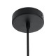 GLOBOSTAR® TRIBECA 01320 Μοντέρνο Κρεμαστό Φωτιστικό Οροφής με Ντουί 1 x E27 AC 220-240V IP20 - Γκρι & Μαύρο - Μ20 x Π20 x Υ26cm