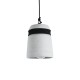GLOBOSTAR® TRIBECA 01320 Μοντέρνο Κρεμαστό Φωτιστικό Οροφής με Ντουί 1 x E27 AC 220-240V IP20 - Γκρι & Μαύρο - Μ20 x Π20 x Υ26cm