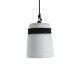 GLOBOSTAR® TRIBECA 01320 Μοντέρνο Κρεμαστό Φωτιστικό Οροφής με Ντουί 1 x E27 AC 220-240V IP20 - Γκρι & Μαύρο - Μ20 x Π20 x Υ26cm